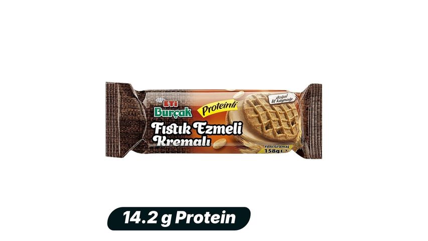 Eti Burçak Peanut Butter Creamy Protein Biscuit 158 g