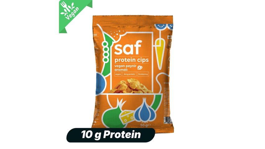 Saf Nutrition Vegan Peynir Aromalı Protein Cips 50 g