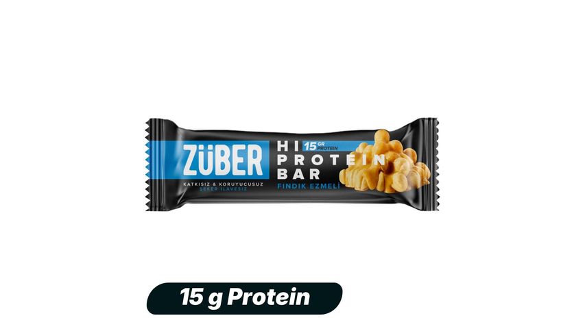 Züber Fındıklı Hi-Protein Bar 45 g
