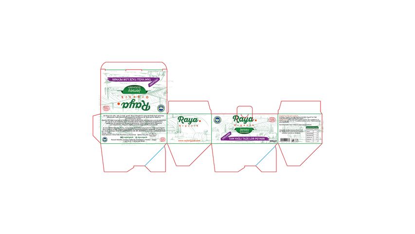 Raya Organik Tam Yağlı Taze Lor Peyniri 350 g