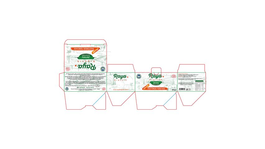 Raya Organik Pastörize Tereyağı 400 g