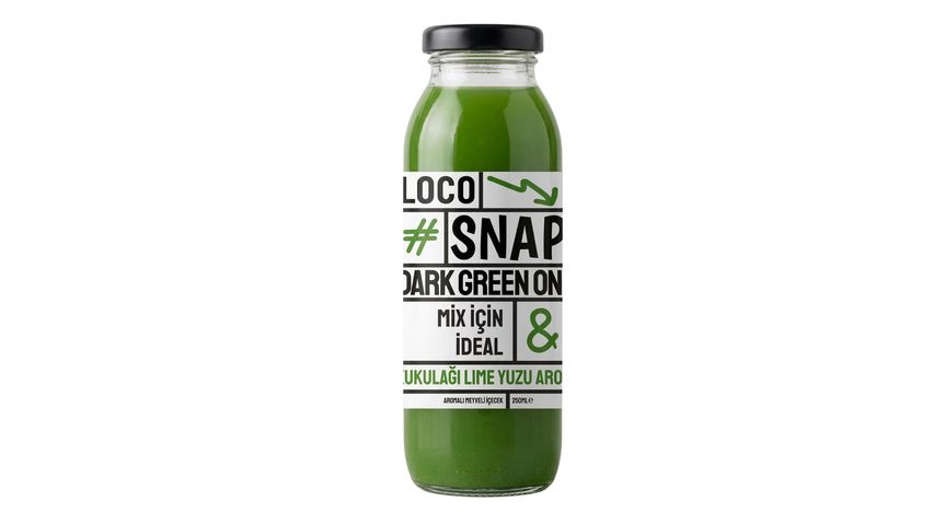 Loco Snap Dark Green One Kuzukulağı Lime Yuzu 250 ml