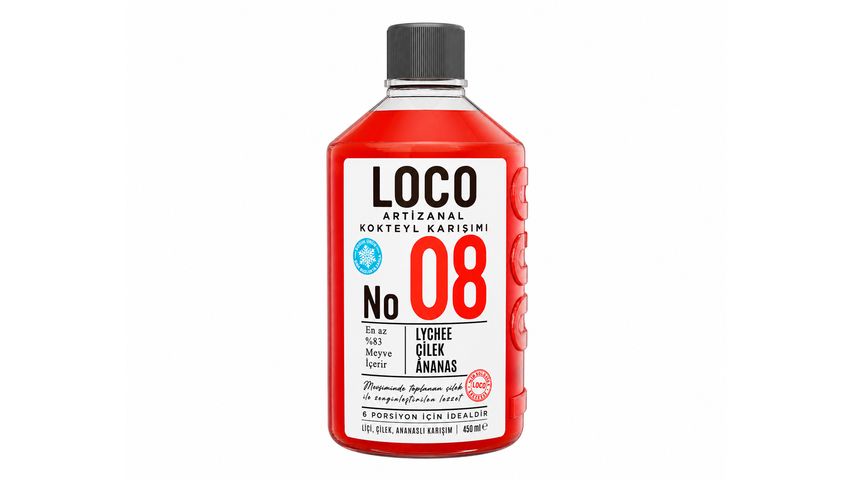 Loco No:08 Lychee Strawberry Pineapple 450 ml