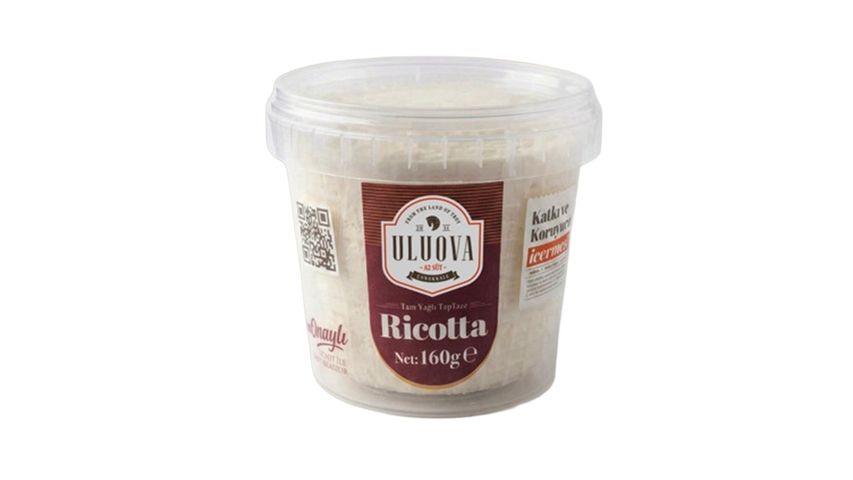 Uluova Tam Yağlı Taze Ricotta Peyniri 160 g