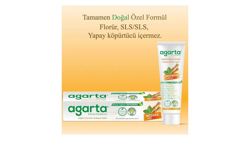 Agarta Misvak Özlü Doğal Diş Macunu 100 ml