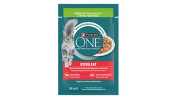 Purina One Sterilcat Wet Cat Food with Turkey & Green Beans for Sterilised Cats 85 g