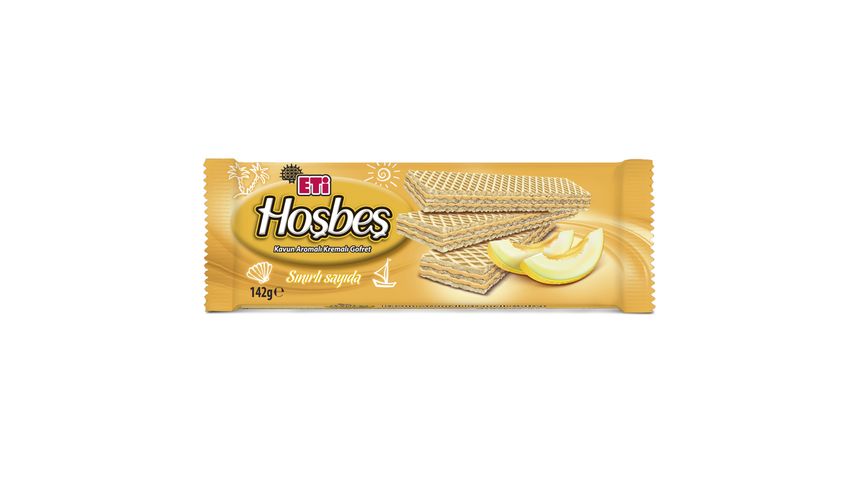 Eti Hoşbeş Kavun Aromalı Kremalı Gofret 142 g