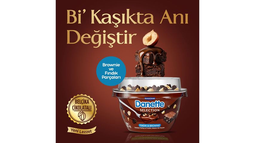 Danette Selection Fındık & Brownie 124 g
