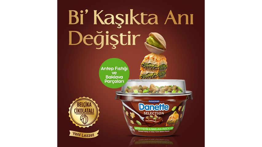 Danette Selection Antep Fıstığı & Baklava Parçaları 122 g
