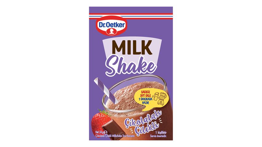 Dr. Oetker Çikolatalı & Çilekli Milkshake 24 g