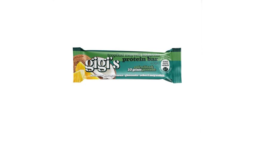 Gigis Tropical Fruit Collagen Protein Bar 40 g