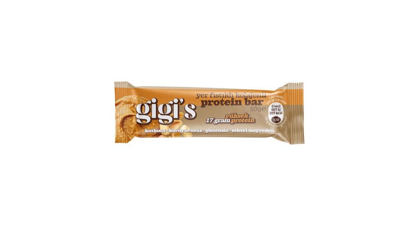 Gigis Peanut Collagen Protein Bar 50 g