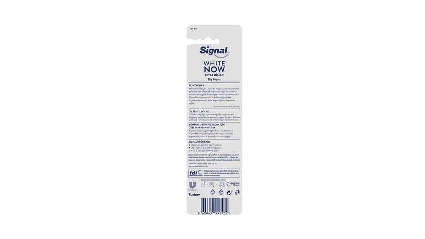 Signal White Now Toothbrush White Teeth 1+1