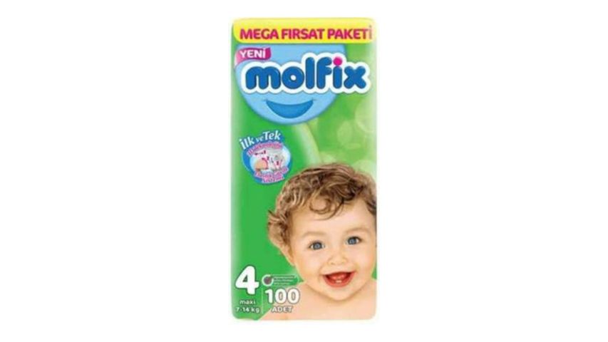 Molfix 3D Baby Diapers Size 4 Maxi 100 Count