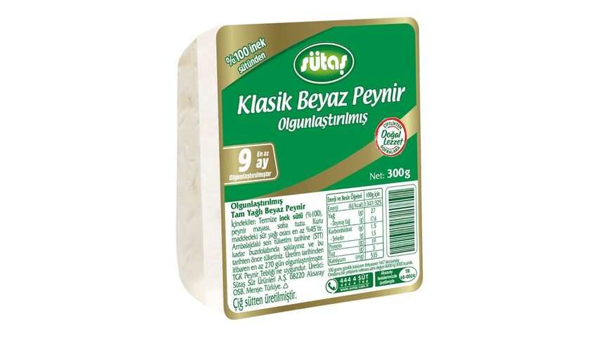 Sütaş Klasik Beyaz Peynir 300 g