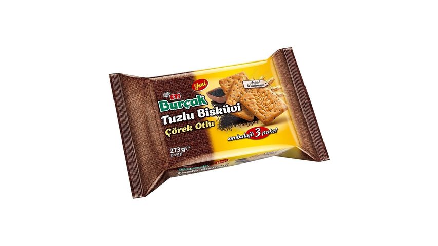 Eti Burçak Tuzlu Çörek Otlu Bisküvi 273 g