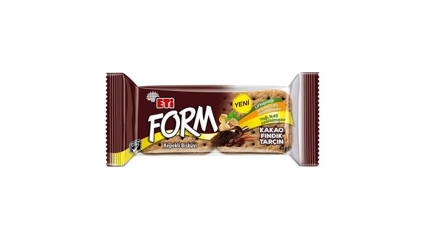 Eti Form Kakaolu Fındıklı Kepekli Bisküvi 40 g