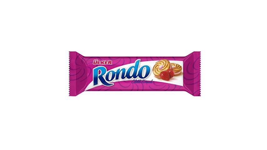 Ülker Rondo Strawberry Cream Biscuits 61 g