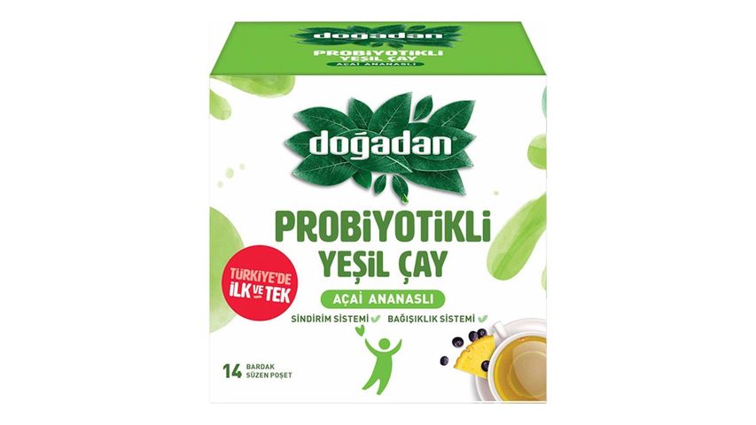 Doğadan Probiotic Green Tea Acai Pineapple 14 pcs