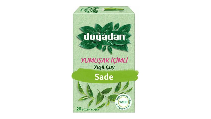 Doğadan Yeşil Çay Sade Yumuşak İçimli 20 Adet