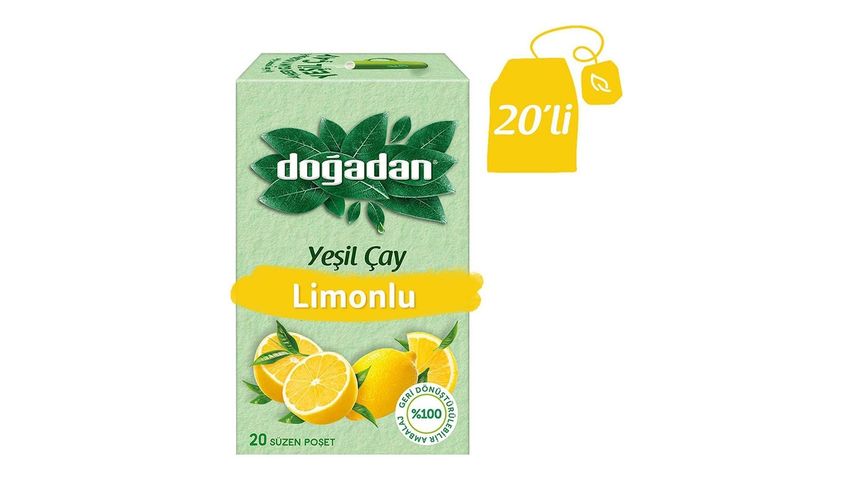 Doğadan Yeşil Çay Limonlu 20'li