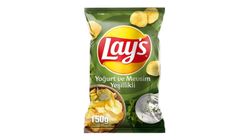 Lay's Yogurt and Seasonal Greens Potato Chips Party Size 160 g