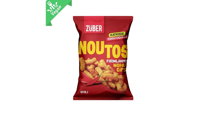 Züber Noutos Chili Aromalı Fırınlanmış Nohut Cipsi 55 g