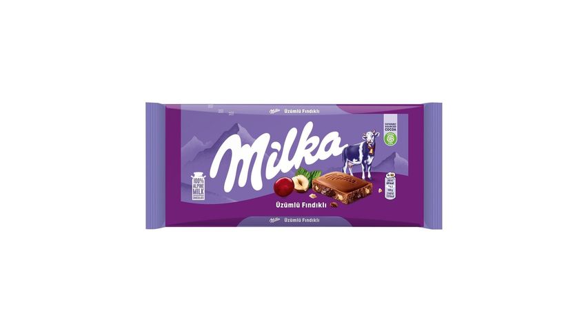 Milka Raisin Hazelnut Chocolate 80 g