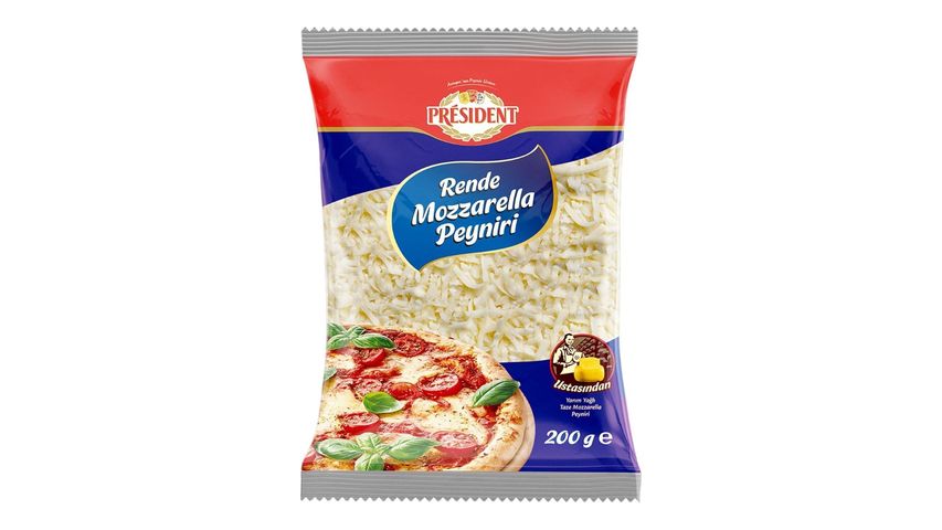 President Grated Mozzarella Cheese 200 g