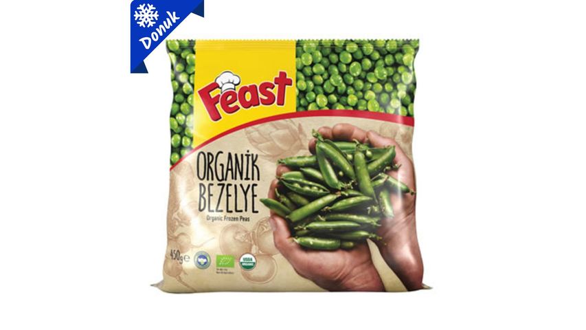 Feast Dondurulmuş Organik Bezelye 450 g