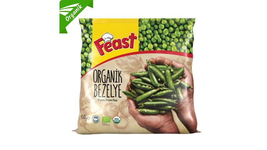 Feast Dondurulmuş Organik Bezelye 450 g