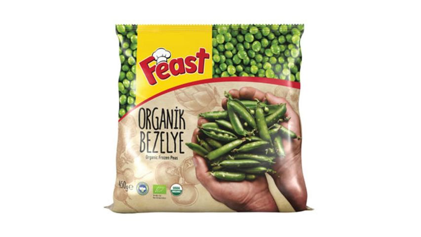 Feast Dondurulmuş Organik Bezelye 450 g