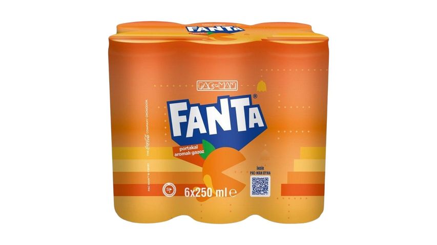 Fanta Gazoz Kutu 6 x 250 ml