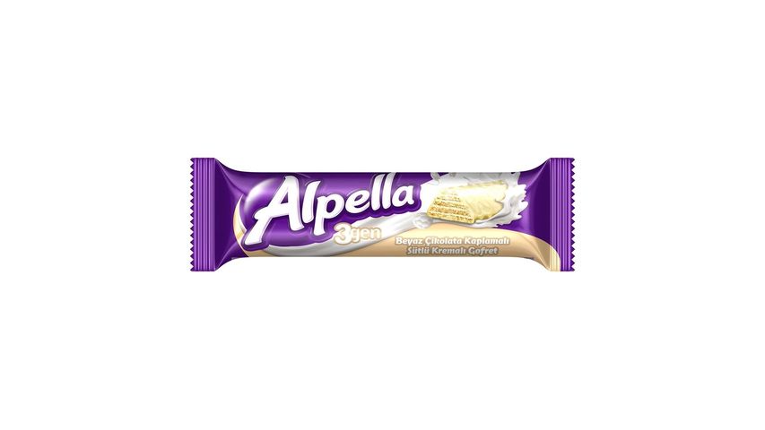 Ülker Alpella 3 gen White Chocolate Wafer 28 g