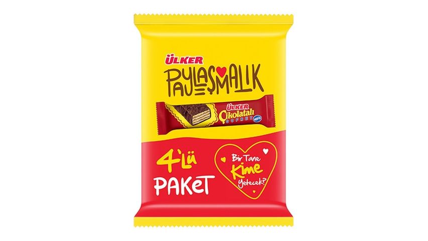 Ülker Çikolatalı Gofret 4'lü Paket 144 g
