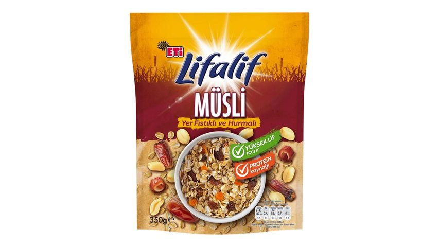 Eti Lifalif Yer Fıstıklı & Hurmalı Müsli 350 g