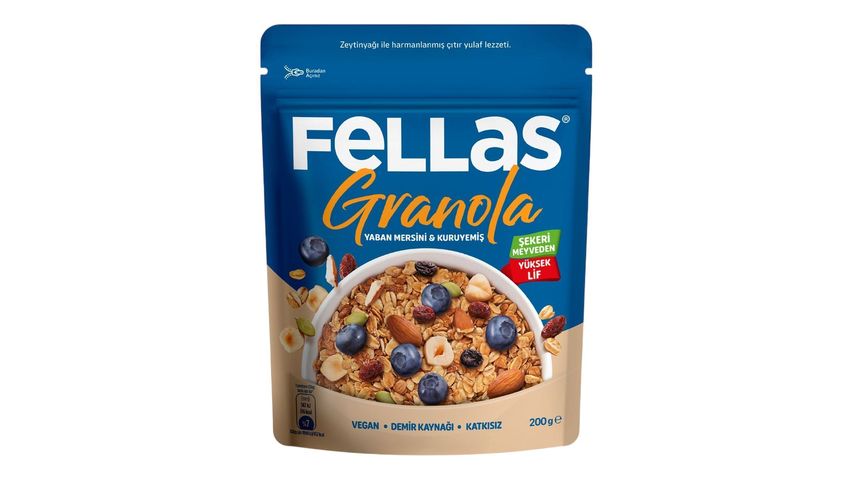 Fellas Yaban Mersini & Kuruyemiş Granola 200 g