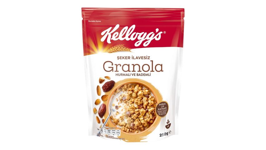 Kelloggs Kellogg's Sugar-Free Date & Almond Granola 250g