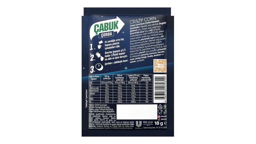 Knorr Çabuk Çorba Crazy Corn 18 g