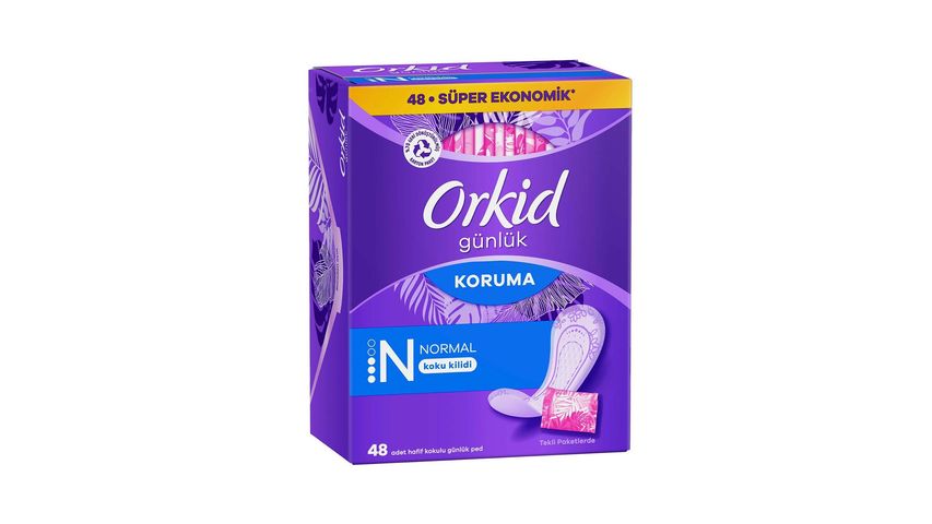 Orkid Günlük Ped Günlük Koruma Normal Ekonomik Paket 48 Adet