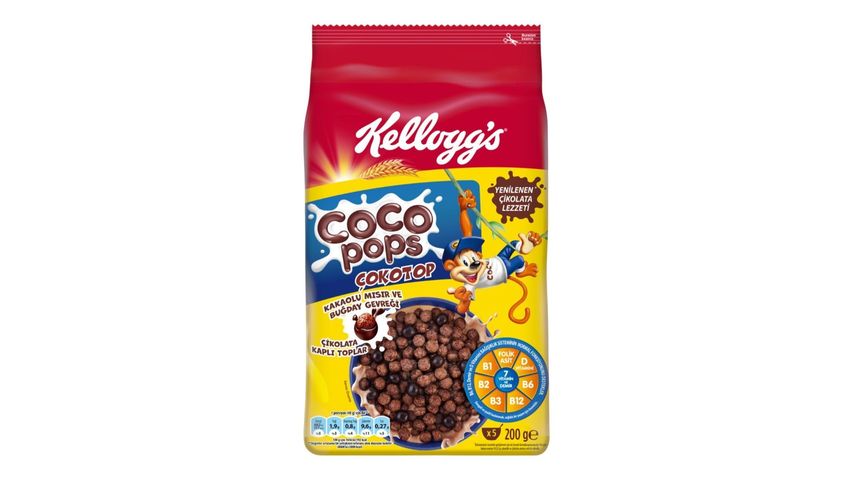 Kellogg's Coco Pops Çikolatalı Buğday ve Mısır Gevreği 200 g