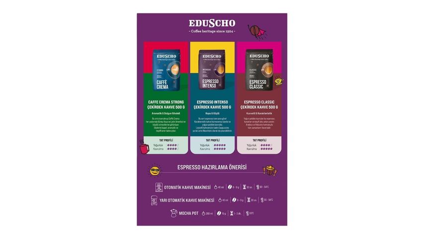 Eduscho Espresso Classic Çekirdek Kahve 500 g