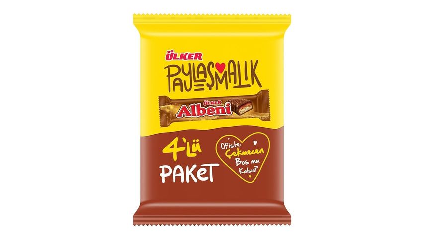 Ülker Albeni Çikolata Karamelli Bar 4'lü 160 g