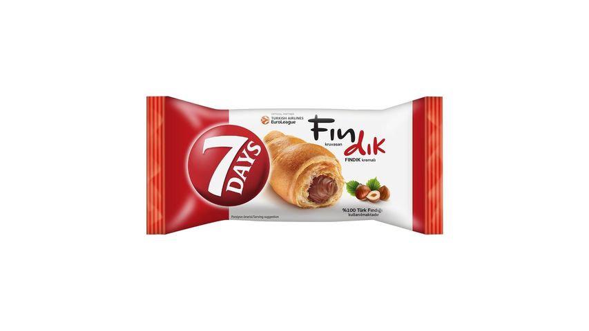 7Days Croissant with Hazelnut Cream 60 g