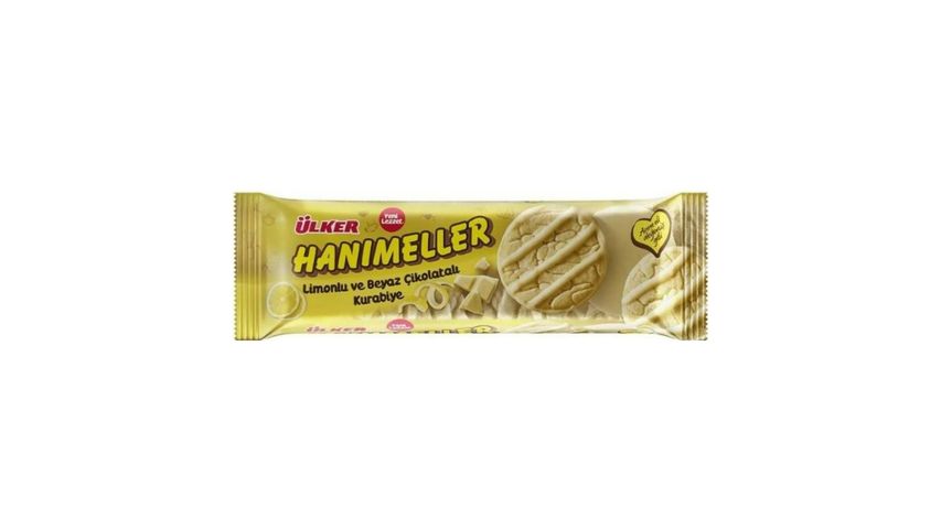 Ülker Hanımeller Limonlu Beyaz Çikolatalı Kurabiye 138 g