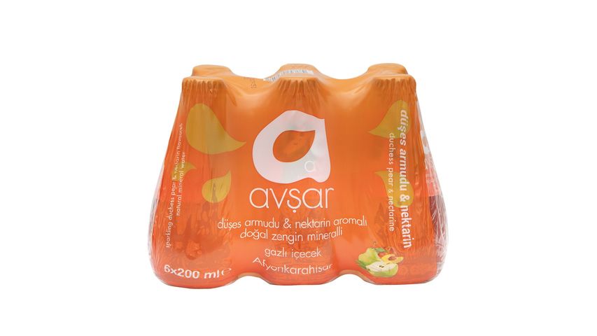 Avşar Düşes Armudu & Nektarin Aromalı Maden Suyu 6 x 200 ml
