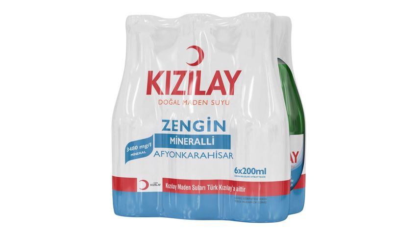 Kızılay Plain Afyonkarahisar Mineral Water 6 x 200 ml