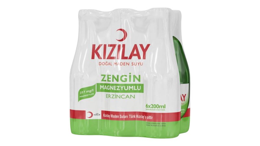Kızılay Sade Erzincan Maden Suyu 6 x 200 ml