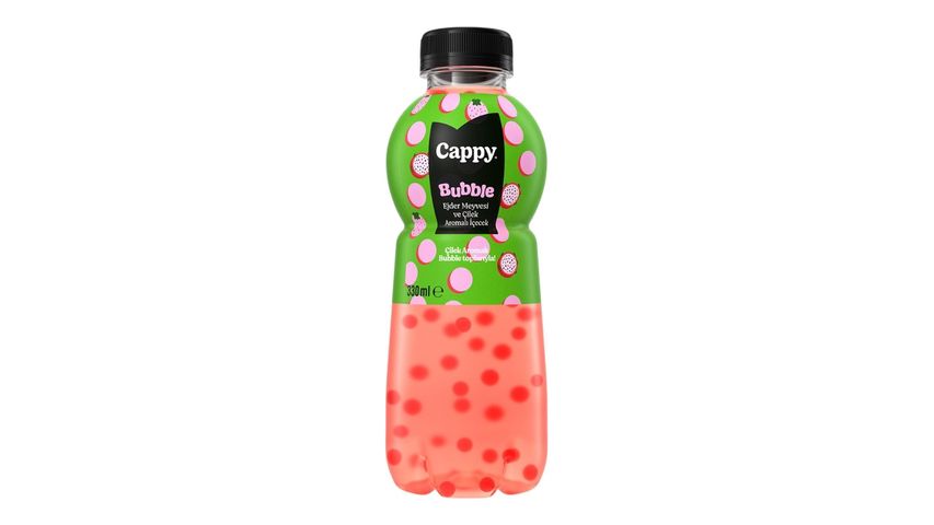 Cappy Bubble Ejder Meyvesi & Çilek 330 ml