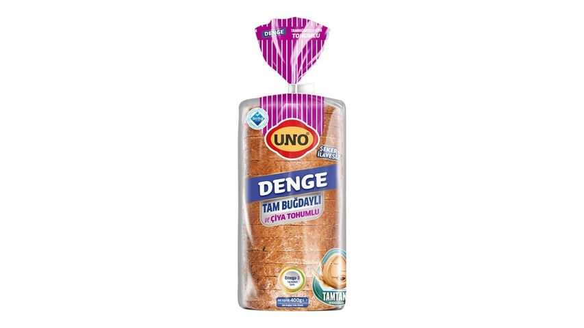 Uno Denge Tam Buğdaylı & Çiya Tohumlu Ekmek 400 g